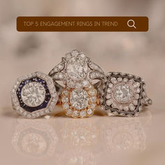 Pictures Of Trendy Engagement Rings Edwardian Engagement Ring, Antique Engagement, Antique Engagement Rings, Edwardian Era, Vintage Engagement, Vintage Engagement Rings