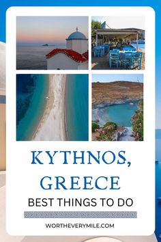 Unwind in Kythnos: A Tale of Greek Beauty and Serenity 🌊🌄 Experience the art of relaxation on Kythnos, where cobalt waters and gentle landscapes create an idyllic backdrop. Discover the best-kept secrets of this island paradise, from natural wonders to local treasures. Let the rhythm of Kythnos soothe your soul and guide you to the ultimate Greek island retreat. 🌴🌸 #KythnosEscape #SerenityIsland #GreekVacation #TranquilGetaway #WorthEveryMile Northern Africa, Western Asia, Southern Europe, Western Europe, Central Asia, Hidden Gem