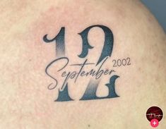 Dates Tattoos, Tattoo Numeros, Numeros Tattoo, 86 Tattoo, Numerals Tattoo, Date Tattoo, Fingerprint Tattoos, Memorial Tattoo Ideas, 7 Tattoo