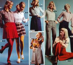 Women & Teen Fashions 1972: Defining the Seventies Style - Flashbak 70s Women Fashion, Teen Fashion Trends, Womens Golf