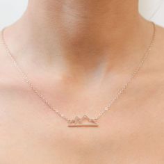 Our 'Peak' necklace is a perfect gift for those that love adventure and the gorgeous mountain view. In Rose Gold with a classic dainty rose chain this necklace makes for a perfect everyday accessory. Gold Mountain, Dainty Rose, Mountain Necklace, Bracelet Kits, Stacked Jewelry, Delica Beads, Everyday Accessories, Mens Jewelry Bracelet, Bracelet Stack