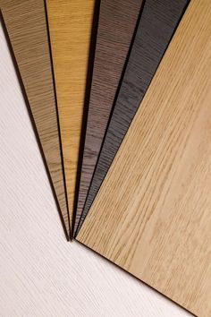 the different colors of wood are shown in this image