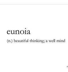 the word eunoia is written in different languages