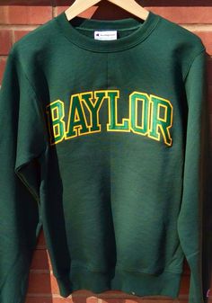 Champion Baylor Bears Mens Green Arch Tackle Long Sleeve Crew Sweatshirt - 14754188 Vintage College Sweatshirts Cricut, Relaxed Fit Tops For College In Fall, Relaxed Fit Tops For College Style In Fall, Relaxed Fit Tops For Fall In College Style, Fall Cotton Fan Gear Sweatshirt, Fall Cotton Sweatshirt For Fan Gear, Green Pre-shrunk Relaxed Fit Sweatshirt, Green Relaxed Fit Pre-shrunk Sweatshirt, Fall Fan Apparel Cotton Sweatshirt