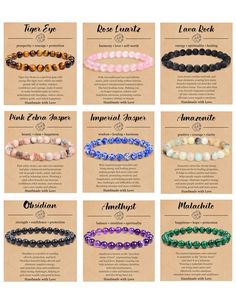 Spiritual Bracelets Meaning, Chakra Beaded Bracelets, Bracelet Stone Beads, Bracelets Crystal Beads, Tiger Eye Bracelet For Women, Crystal Bracelet Design, Beaded Bracelets Business, Handmade Bracelets Ideas Beads, Bracelet Set Ideas