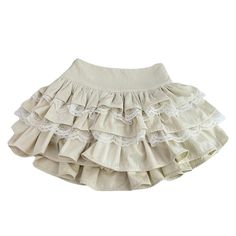 𝒜𝒷ℴ𝓊𝓉: This elegant white ruffled skirt embodies the on-trend ballerina-core aesthetic. Delicately adorned with lace. It seamlessly combines sophistication with a touch of romantic flair. Cotton, Polyester ♡ 𝓼𝓲𝔃𝓲𝓷𝓰 ♡ S: Waist: 62cm/ 24.4 in. Length: 38cm/ 15.0 in M: Waist: 66cm/ 26.0 in. Length: 39cm/ 15.4 in L: Waist: 70cm/ 27.6 in. Length: 40cm/ 15.7 in White Ruffled Skirt, White Ruffle Skirt, Ballerina Core, Cutesy Clothes, Pirate Fairy, Bts Style, Layer Skirt, Girl Soft, Grandma Core