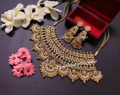 Very beautiful handmade rajwari necklace set which add extra glow in you look. Luxury Gold Plated Kundan Necklace For Festive Occasions, Cheap Gold Kundan Necklace For Diwali, Luxury Yellow Gold Kundan Necklace For Puja, Luxury Gold-plated Kundan Necklace For Ceremonial Occasions, Bollywood Choker For Wedding And Navratri, Bollywood Style Choker For Wedding And Navratri, Diwali Gift Chandbali Lehenga, Heavy Kundan Temple Necklace For Wedding, Heavy Kundan Necklace For Wedding And Festive Occasions