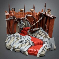 an image of a lego castle made out of bricks