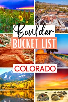 the boulder bucket list in colorado