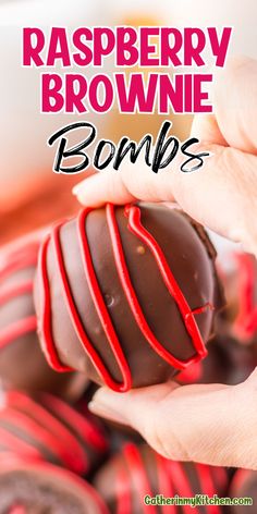 Make these homemade Raspberry Brownie Bombs for a delicious and festive dessert! Perfect for Valentine's Day, these chocolate-covered treats are easy to make and absolutely irresistible. Add this recipe to your dessert menu!