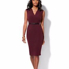 Brand New! Burgundy Color Burgundy Color, Purple Black, Modern Fit, Purple And Black, Sheath Dress, Color Purple, Colorful Dresses, Womens Sizes, Size 6