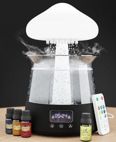 PRICES MAY VARY. Timely Serenity: With the zen raincloud humidifier water drip and built-in alarm, start your day on time to the tranquil sound of our unique moisturizing rain cloud humidifier water drip mushroom. Aromatic Elegance: Our aroma cloud diffuser mushroom with the essential oil diffuser mushroom waterfall lamp with rain creates a symphony of scent and sight, enhancing your living space's ambiance. Restful Glow: The mushroom night light with water rain lamp not only casts a peaceful ra Raincloud Humidifier, Waterfall Lamp, Drip Mushroom, Rain Humidifier, Rain Diffuser, Cloud Diffuser, Calming Rain, Cute Caravan, Rain Lamp