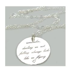 Inspirational Necklace Sterling Silver Pendant Personalized Pendant Graduation gift, Quote Necklace Quote jewelry, Remembrance necklace Gift Personalized mother's day gift. Mom Necklace, Quote jewelry, Remembrance necklace, Gifts for her Birthday gift idea. Are you looking for a gift to remember, a romantic charm necklace? If so, you've found it! Here is a nice silver necklace with a custom pendant. This beautiful jewelry piece is made of a delicate chain and a hammered round pendant. It looks s Elegant Engraved Jewelry For Memorial, Meaningful Engraved Necklaces For Memorials, Meaningful Sterling Silver Necklace With Round Pendant, Personalized Meaningful Jewelry, Meaningful Hand Stamped Necklaces For Memorial, Meaningful Hand-stamped Necklaces For Memorials, Minimalist Personalized Necklace For Memorials, Minimalist Personalized Necklace For Memorial, Personalized Minimalist Necklace For Memorials