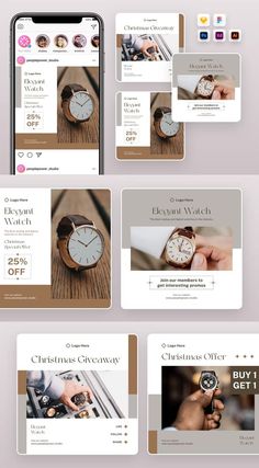 Ecommerce Startup, Christmas Promo, Apparel Business, Fashion Agency, Watches Logo, Christmas Giveaways, Studio Logo, Clean Look, Fashion Music