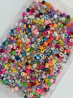 Bead confetti contains clay beads, seed beads, rubber beads, decorative beads, letter beads + more.  Great to make your beaded jewellery designs come to life Multicolor Letter Beads For Jewelry Making, Colorful Heishi Letter Beads, Colorful Letter Beads For Jewelry Making, Heishi Heart Beads For Jewelry Making, Fun Multicolor Beads, Playful Jewelry With Colorful Beads For Crafting, Whimsical Multicolor Round Beads Bracelets, Fun Pink Round Beads Craft Supplies, Playful Tiny Beads For Gifts