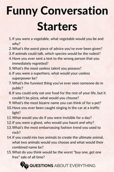 Funny Convo, Convo Starters, Funny Conversation Starters, Text Conversation Starters, Conversation Starter Questions, Deep Conversation Topics, Questions To Get To Know Someone, Intimate Questions, Funny Conversations