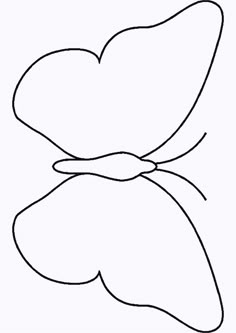 the outline of a butterfly with wings