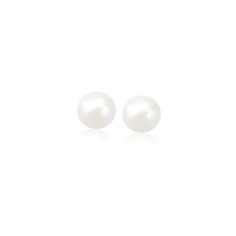 Buy LOVCIA Luxury 14K Yellow Gold Round Freshwater Pearl Stud Earrings (5mm) Pearl Types, Freshwater Cultured Pearls, Shop Engagement Rings, Pearl Stud Earrings, Fine Earrings, Pearl Size, Pearl Studs, Gold Pearl, Copper Jewelry