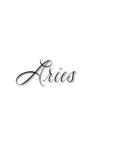 the word ares written in cursive writing on a white background