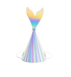 a white lamp with a mermaid tail on it's side and a rainbow light in the middle