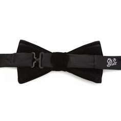 Every man needs a simple black bow tie for formal events, and this one has the added luxury of being crafted from 100% Velvet. Soft, pre-tied, and fully adjustable to fit every size, it can be worn alone or paired with any of our other classic Ox & Bull accessories. The high quality velvet of this bow tie will ensure long-lasting wear while giving a simple and sophisticated look to your wardrobe. Velvet Bow Tie, Black Velvet Bow, Black Bow Tie, Silk Bow Ties, Velvet Bow, Every Man, Black Bow, Sophisticated Look, Ox