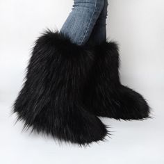 #ad Premium Faux Fur Boots for Women Fuzzy Fluffy Furry Round Toe Winter Snow Boots Size 7, Fashion women's Shoes Momo Fashion, Fame Clothes, Christmas Y2k, Thrifty Fashion, Fur Snow Boots, Hat Jewelry, 2000s Clothes, Snow Fairy, Elegant Hats