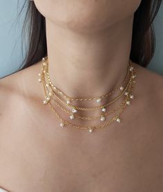 14k gold,Tiny pearl choker, Bridal choker,Waterpearl choker,Bridesmaid choker,Pearl necklace, Tiny pearl choker,Special chain choker 14 k gold plated chains Tiny waterpearl 14 k gold plated lobster claps Gold Delicate Chain Pearl Choker, Gold Pearl Choker With Delicate Chain, Gold Pearl Choker Necklace With Delicate Chain, Gold Pearl Chain Choker, Gold Choker With Pearl Charm For Party, Gold Pearl Pendant Choker Necklace, Gold Pearl Choker Chain Necklace, Delicate Pearl Choker Necklace With Pearl Charm, Gold Choker Chain Necklace With Pearl Pendant