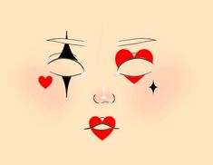 Queen If Hearts Makeup, Queen Hearts Makeup, Red Queen Makeup Alice In Wonderland, Halloween Makeup Drawing, Easy Queen Of Hearts Makeup, Queen Of Cards Makeup, The Red Queen Costume, Halloween Queen Of Hearts Costume, Halloween Makeup Queen Of Hearts