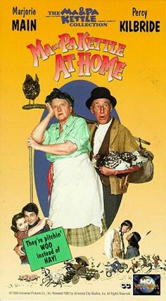 the movie poster for mr prairie at home with two men and women in aprons