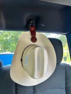 Leather Cowboy Hat Holder Free Personalization - Etsy Gmc Denali Truck, Cowboy Hat Holder, Denali Truck, Handmade Leather Work, Car Hat, Cowboy Hat Bands, Gmc Denali, Leather Cowboy Hats, Hat Racks