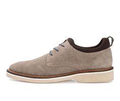 Genuine Suede upper, Lace up closure for secure & custom fit, Approx. 1\ sole, Round toe, Tru Comfort Foam™ Insole for all-day comfort, Light-weight, flexible, EVA (Ethylene Vinyl Acetate) outsole, Second pair of contrasting laces included | Men's Thomas & Vine Chadwick Dress Oxfords Shoes in Taupe Size 9 Medium Thomas Vines, Oxfords Shoes, Oxford Dress Shoes, Custom Fit, Size 13, Oxford, Size 12, Lace Up, Size 10