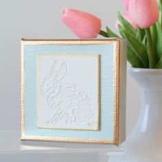 4x4 Canvas Bunny Blue - TheMississippiGiftCompany.com Christmas Diy Art, Small Painting Ideas, Diy Christmas Art, Painted Bunny, Oyster Art, Easter Canvas, Easter Paintings, Plaster Paint, Bunny Blue