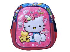 A school bag with beautiful color and style that children like to carry. It is made of convas, polymer fabric and nylon. It has large capacity for books and other things that a child needs in school.