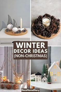 Non-Christmas Winter Decor Ideas for the Home Christmas Alcove Decorations, No Christmas Winter Decor, Winter Theme Home Decor, Winter Window Sill Decor, Winter Decor Thats Not Christmas, Winter Hanging Decorations, Cheap Winter Decor, Seasonal Home Decor Winter, Winter Tabletop Decor Ideas