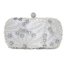 New to our Millennium collection, This beautiful romantic Beige crystal leaves embroidered and beads bridal clutch bag is made of very fine quality of crystal, beads rhinestones, fabric and metal and it comes with two chains, one chains length is 15 inches for a shoulder bad 46 inches long os cross body bag Detachable chain for your Big day! ► ABOUT YOUR ORDER * All items are neatly packaged in our beautiful jewelry boxes and elegant organza bags. * All items are 100% gift-ready. * Each order comes with a personalized handwritten card and a branded Millennium Bride jewelry cloth. * Each order comes with a free gift. ► PERSONALIZTION * If your order is a gift, you may contact us with the recipient's name or a message, and we'll print a personalized card that will be elegantly packaged with Beaded Rectangular Bag For Reception, Rectangular Beaded Bag For Reception, Silver Embellished Bags For Wedding, Embellished Silver Bags For Wedding, Silver Embellished Wedding Bag, Embellished Silver Wedding Bags, Silver Embellished Wedding Bags, Luxury Beaded Evening Bag For Reception, Pearl Embroidered Wedding Clutch