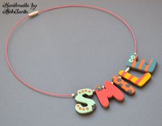 Smile necklace | Bright necklace | Summer necklace | Funny necklace | Cute necklace | Cute jewelry | Multicolor necklace | Multicolor jewelry Inspirational | Letter necklace_________________________Cute "Smile" necklace in bright summer colors will surely make everyone smile.Funny multicolored letters with different patterns can be used by a girl or a woman who always wants to  be in  a cheerful mood and bring smiles to others.Necklace length: 46 cm (18,11")Letter height: 3 cm (1,18")Can be made Fun Handmade Necklaces For Everyday, Fun Handmade Everyday Necklaces, Fun Everyday Handmade Necklaces, Playful Multicolor Necklace For Gifts, Cheap Colorful Fun Necklaces, Fun Adjustable Necklace For Everyday, Fun Adjustable Necklace For Everyday Wear, Fun Adjustable Everyday Necklace, Adjustable Fun Everyday Necklace