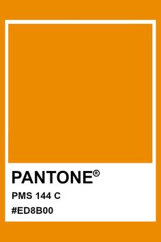 pantone's orange color is shown in this image