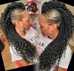 Faux Locs Mohawk Styles, Mohawk Braid Styles, Mohawk Braids, Braided Mohawk Hairstyles, Braided Mohawk, Braids With Shaved Sides, Mohawk Styles, Shaved Side Hairstyles, Hair Braiding Styles