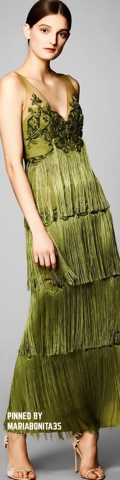 Georgina Chapman, Fringe Fashion, Things For Women, Green With Envy, Amazing Outfits, Marchesa, Gorgeous Gowns