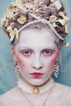 18th Century Makeup, Victorian Makeup, Historical Makeup, Fantasy Make-up, Drag Make-up, Pale Face, Theatre Makeup