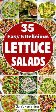 25 easy and delicious lettuce salads that are perfect for lunch or dinner