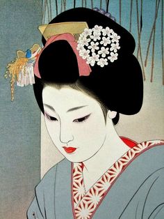 Art Geisha, Japan Illustration, Art Chinois, Geisha Art, Japanese Drawings, Japanese Artwork, Japanese Illustration, Japon Illustration, Japanese Geisha