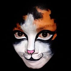 Cute Cat Outfits, Cute Cat Costumes, Cat Outfits, Tortoiseshell Cat, Theatre Makeup, Painting Face