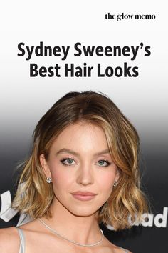 Get inspired by Sydney Sweeney’s best hair looks from 2017 until now. The Glow Memo has all her best haircuts, hairstyles and hair colours, from glam retro waves to a beachy long bob. Click to explore her hair evolution. #SydneySweeney #CelebrityHair #HairInspiration