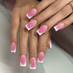 A good french with Aura 💖✨ French Tip Aura Nails, Aura Nails With French Tips, Aura Nails French Tip, Aura French Tip Nails, Square Aura Nails, Aura Nails Square, White Aura Nails, Short Aura Nails, Natural Nails Ideas