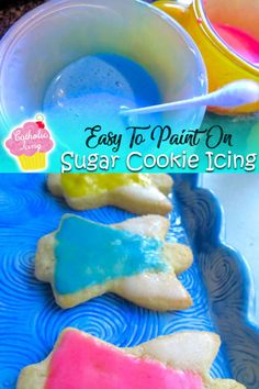 easy to make sugar cookie icing recipe for kids and toddlers that is perfect for baking