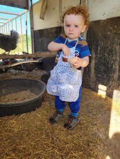 "Lovely cotton aprons for collecting farm fresh eggs in 2 sizes.  These aprons are made from 100% cotton plus a faux leather tag. Kids Apron Dimensions ( with bib) 7 pockets 13\" Height including Bib and 13.5\" Wide  14\" ties around neck 14\" ties around middle of apron Adult Apron Dimensions (no bib) 8 pockets 12.5\" Height and 20.5\" Wide  26.5\" ties on each side at top of apron Suggested 5 choices of colour- Soft grey, Cream, Salt&Pepper, Cottage Blues, or Overcast Grey Pattern by Mom on th Gathering Aprons, Egg Gathering Apron, Egg Apron, Gathering Apron, Egg Aprons, Farm Fresh Eggs, Cotton Apron, Leather Tag, Kids Apron