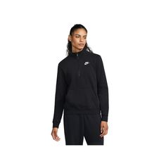 Our best-selling fleece for a reason, this women's Nike Club Fleece sweatshirt has a cozy, familiar feel and consistent fit you can return to again and again. Our best-selling fleece for a reason, this women's Nike Club Fleece sweatshirt has a cozy, familiar feel and consistent fit you can return to again and again. Brushed for added warmth and softness, it’s an ideal layer for colder temperatures Front kangaroo pocket Ribbing at the hem and cuffs is soft and stretchy for easy layering Stand-up Sports Half-zip Fleece Sweatshirt, Nike Fleece Half-zip Sweatshirt, Nike Half-zip Fleece Sweatshirt, Black Sweatshirt For Sports, Half-zip Sports Sweatshirt, Sports Half-zip Sweatshirt, Black Half-zip Sweatshirt For Sports, Nike Club Fleece, Nike Sportswear Club Fleece