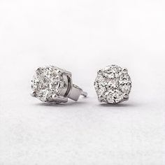 Beautiful earrings crafted in 18K white gold with diamonds that looks like a pair of solitaire warrings. Metal : 18K White Gold Gold Purity : 18K Gold Purity Mark : 750 Hallmark : BIS Width : 6.5mm Earrings weight : 2.05 grams Diamond Weight : 0.75 cts. Diamond Color : IJ Diamond Clarity : SI Diamond Grading Report : SGL Platinum Chain, Love Band, Custom Ring Designs, Wedding Jewelry Earrings, Mens Pendant, Earring Crafts, Platinum Ring, Couple Rings, Diamond Color