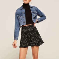 Vintage A Line Floral Prints Flounce Mini Skirt – sunifty Casual Polka Dot Ruffled Skirt, Casual Ruffled Polka Dot Skirt, Casual Fitted Polka Dot Mini Skirt, Casual Polka Dot Mini Skirt, Polka Dot Ruffled Flowy Skirt, Flowy Polka Dot Skirt With Ruffles, Polka Dot Flowy Skirt With Ruffles, Polka Dot Tiered Skirt For Spring, Fitted Polka Dot Mini Skirt For Spring